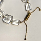 BESPOKE COLLECTION - AMP UP YOUR VIBE BRACELET | Brazilian Mixed Geometric Cut Clear Quartz