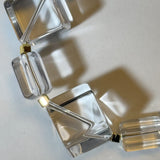 BESPOKE COLLECTION - AMP UP YOUR VIBE BRACELET | Brazilian Mixed Geometric Cut Clear Quartz