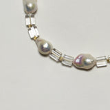 *BESPOKE COLLECTION* - AMP YOUR VIBE NECKLACE |  Brazilian Cylinder Quartz & Fresh Water Pearls