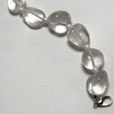 AMP UP YOUR VIBE NECKLACE | Polished Oval Brazilian Milky Quartz & silver chain