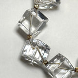 AMP UP YOUR VIBE BRACELET | Cushion Faceted Brazilian Clear Quartz