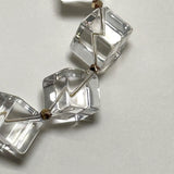 AMP UP YOUR VIBE BRACELET | Cushion Faceted Brazilian Clear Quartz