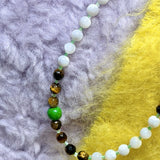 LUCK IS DIALING Phone Charm | Tiger's Eye & Mother Of Pearl -  GENDER FLUID