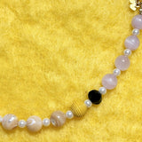 CALL ME LOVED Phone Charm | Kunzite & Brown Lip MOP