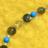 CALL ME ZEN Phone Charm | Labradorite & Clear Quartz - GENDER FLUID