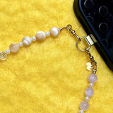 CALL ME LOVED Phone Charm | Kunzite & Brown Lip MOP