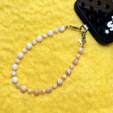 DIAL UP CALM PHONE CHARM | Mother Of Pearl & Brown Lip MOP