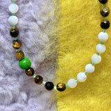 LUCK IS DIALING Phone Charm | Tiger's Eye & Mother Of Pearl -  GENDER FLUID