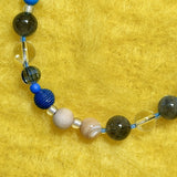 CALL ME ZEN Phone Charm | Labradorite & Clear Quartz - GENDER FLUID