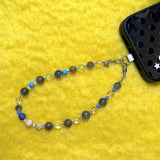CALL ME ZEN Phone Charm | Labradorite & Clear Quartz - GENDER FLUID