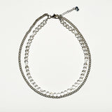 AMP UP YOUR VIBE NECKLACE | Brazilian Round Sphere Clear Quartz & Mini Japanese Matte Pearls